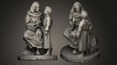 3D model Jesus and Child (STL)